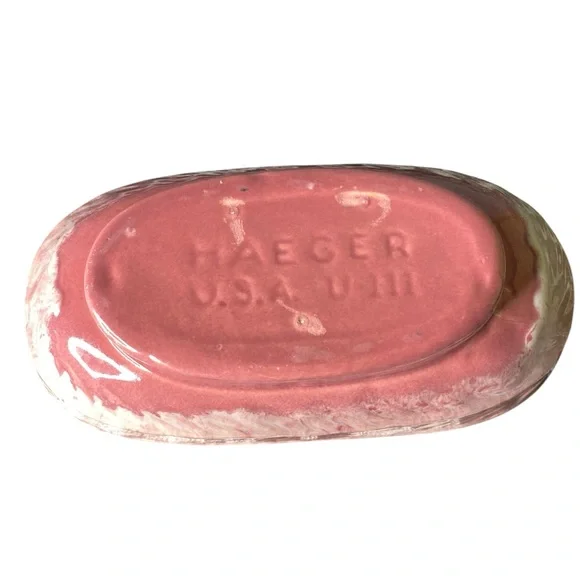 Vintage Pink Dish Haeger Pottery - Picture 3 of 5